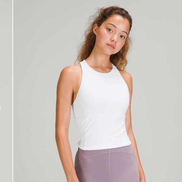 NWT Lululemon Key to balance tank Built-in bra in Nlu buttery-soft white… - Picture 4 of 7